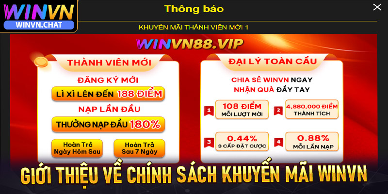 Giới thiệu về chính sách khuyến mãi winvn